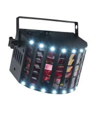 Luci discoteca 3 in uno: raggi colore + laser + strobo