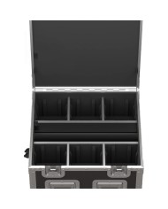 FCLSMARTBATPNEO Flight case con scomparti interni FCLSMARTBATPNEO Flight case con scomparti interni