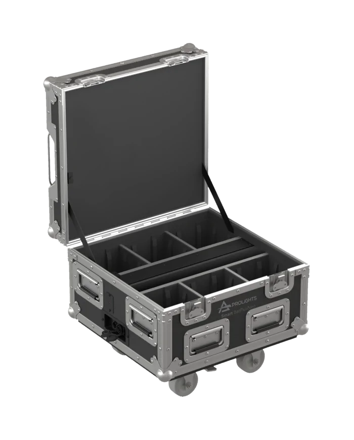 FCLSMARTBATPNEO Flight case con scomparti interni