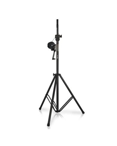 Elevatore-stativo ad arganello per luci ed americane portata 85 kg Elevatore-stativo ad arganello per luci ed americane portata 85 kg