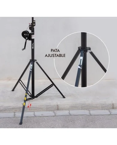 Sollevatore per americana Luci portata 100 Kg alto 4 metri