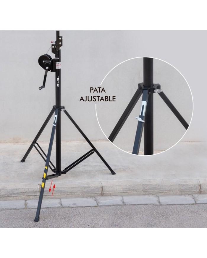 Sollevatore per americana Luci portata 100 Kg alto 4 metri