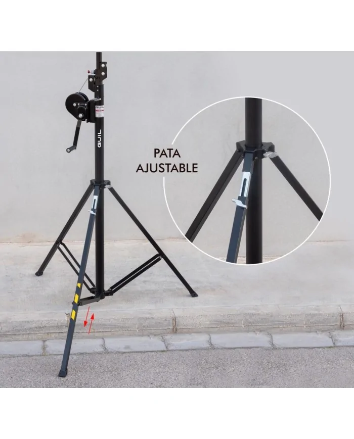 Sollevatore per americana Luci portata 100 Kg alto 4 metri