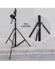 Sollevatore per americana Luci portata 100 Kg alto 4 metri