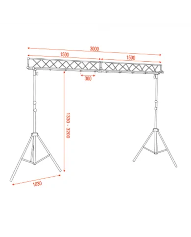 Americanina luci per dj set o piccoli spettacoli con luci e fari