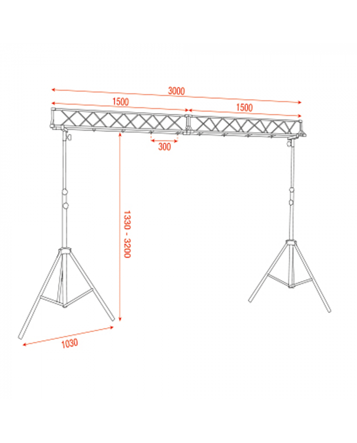 Americanina luci per dj set o piccoli spettacoli con luci e fari