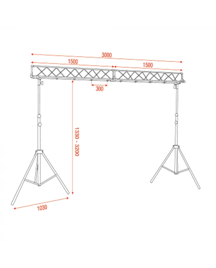 Americanina luci per dj set o piccoli spettacoli con luci e fari