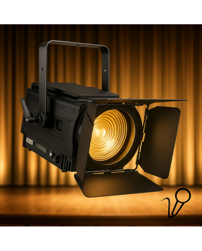 Faro LED per Teatro da 150 W, zoom motorizzato