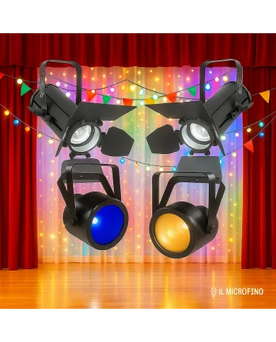 Impianto Luci Led per Teatro Basic 1 : Luce Bianca e Colore per piccoli palchi