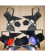 Impianto Luci per Teatro Basic 4: 2 Riflettori Teatrali + 2 Fari Wash per colore su tutto il Palco Impianto Luci per Teatro Basic 4: 2 Riflettori Teatrali + 2 Fari Wash per colore su tutto il Palco