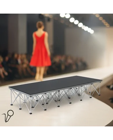 Pedana Palco a gamba pieghevole Mammoth Stage 1x1m Pedana Palco a gamba pieghevole Mammoth Stage 1x1m