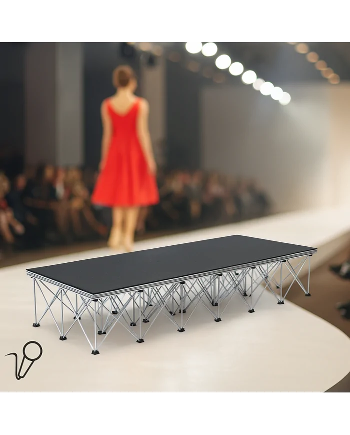 Palco pedana modulare per allestimento palchi veloci sicuri e belli