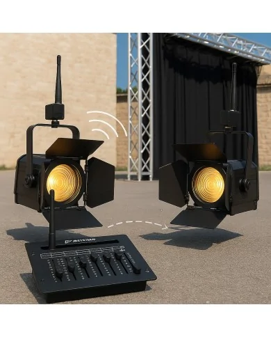 impianto luci teatro senza fili