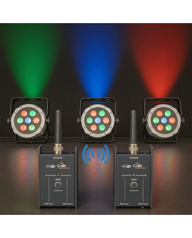 DMX Wireless con un rice trasmettitore senza fili per controllo luci