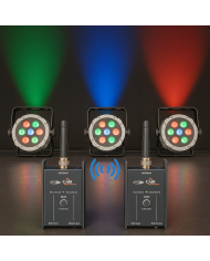 DMX Wireless con un rice trasmettitore senza fili per controllo luci DMX Wireless con un rice trasmettitore senza fili per controllo luci