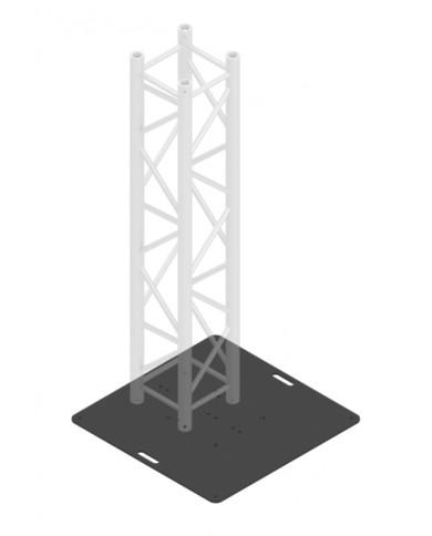 Piastra per fissare traliccio americana a terra
