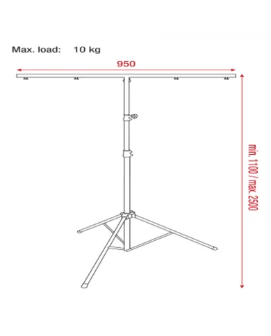 Supporto per luci leggero e prezzo molto conveniente Light Stand Lite