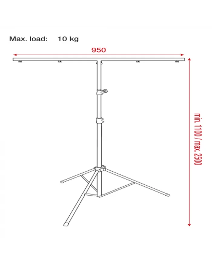 Supporto per luci leggero e prezzo molto conveniente Light Stand Lite