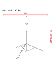 Supporto per luci leggero e prezzo molto conveniente Light Stand Lite