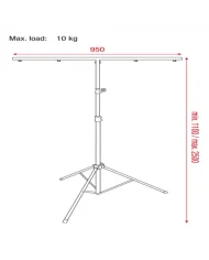 Supporto per luci leggero e prezzo molto conveniente Light Stand Lite