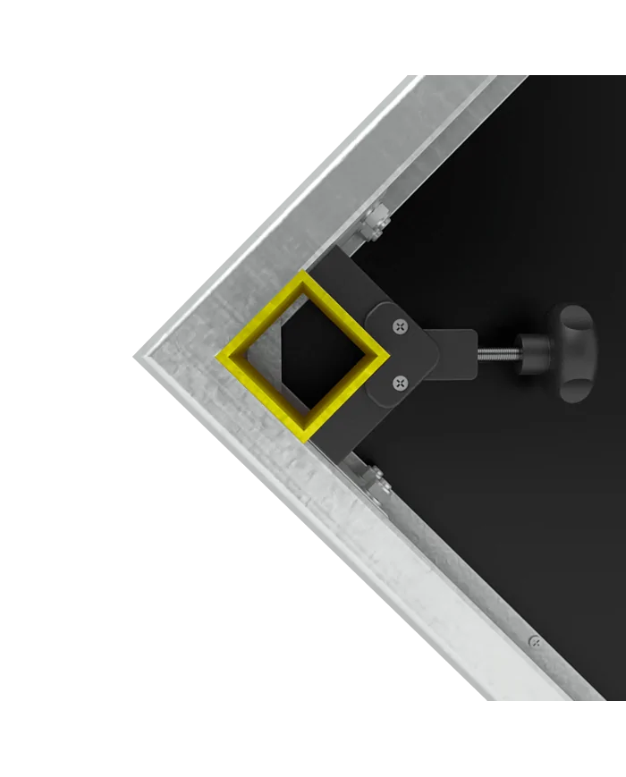 Banco per esposizioni ad altezza variabile per fiere od esposizioni