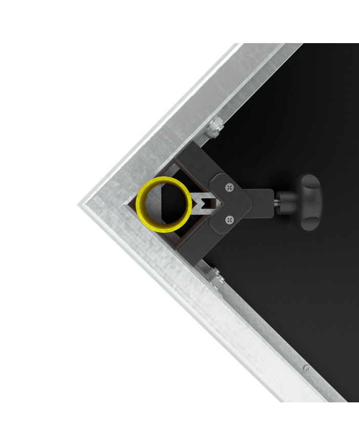 Banco per esposizioni ad altezza variabile per fiere od esposizioni