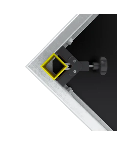 Banco per esposizioni ad altezza variabile per fiere od esposizioni