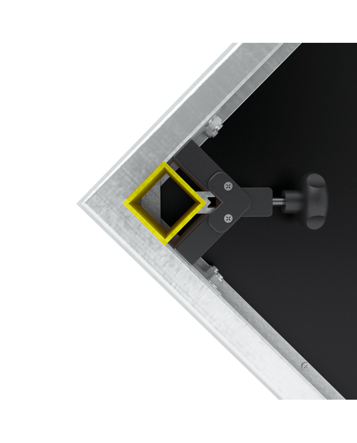 Banco per esposizioni ad altezza variabile per fiere od esposizioni