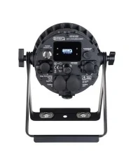 Proiettore a batteria: doppie staffe, batterie DMX wireless integrato