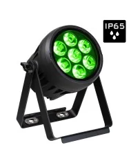 proiettore LED compatto e potente, progettato per l'uso esterno grazie alla classificazione IP65.