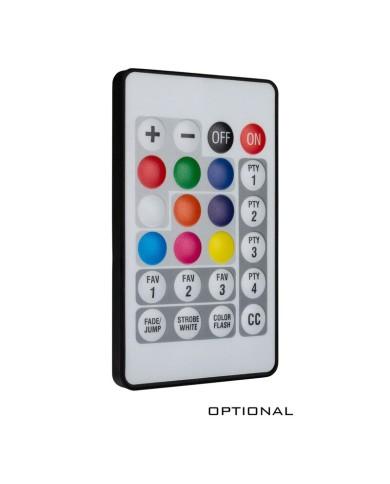 Proiettore a batteria: doppie staffe, batterie DMX wireless integrato