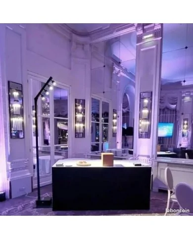 BT-AKKUPOLE Palo LED DMX Wireless a Batteria con proiettori 4x5W bianchi