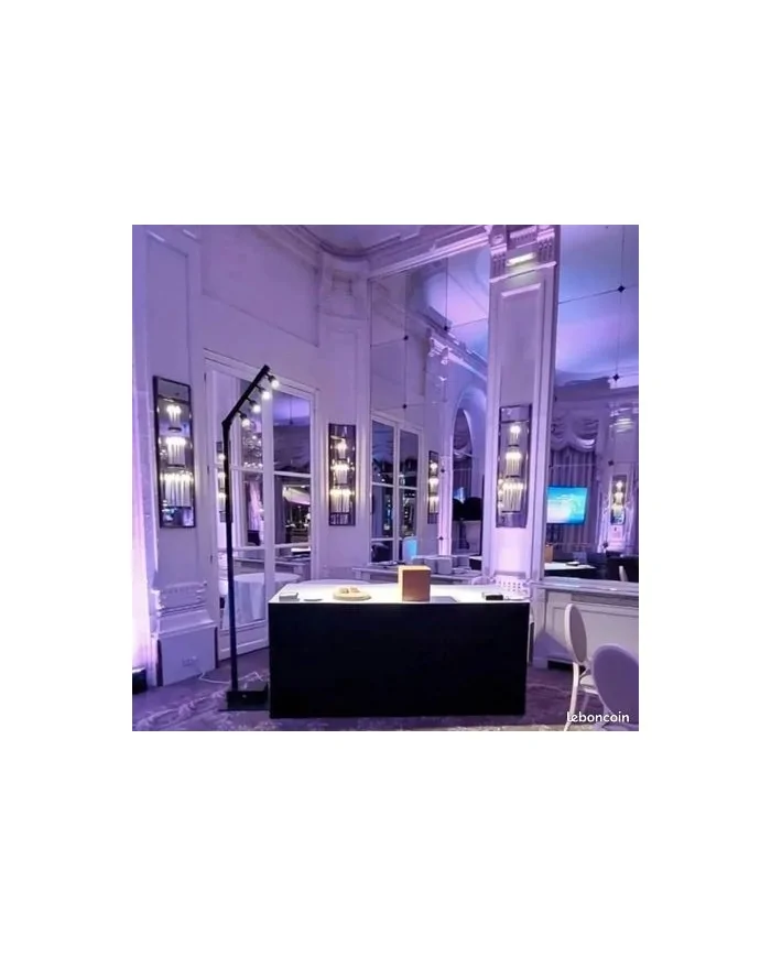 BT-AKKUPOLE Palo LED DMX Wireless a Batteria con proiettori 4x5W bianchi