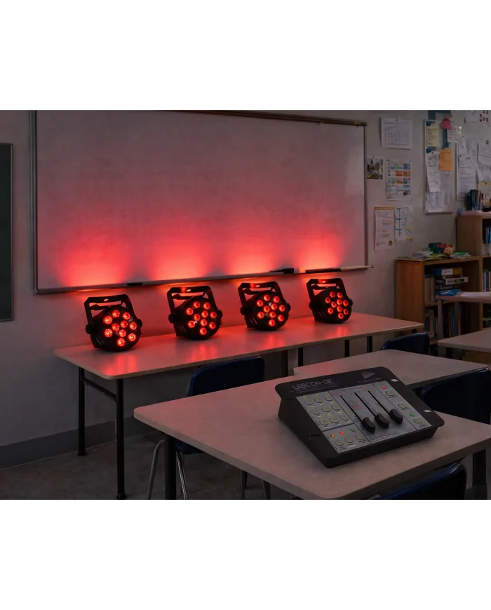 Piccolo Impianto Luci Led con fari colorati a batteria ricaricabile