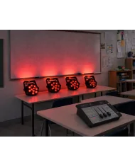 Piccolo Impianto Luci Led con fari colorati a batteria ricaricabile