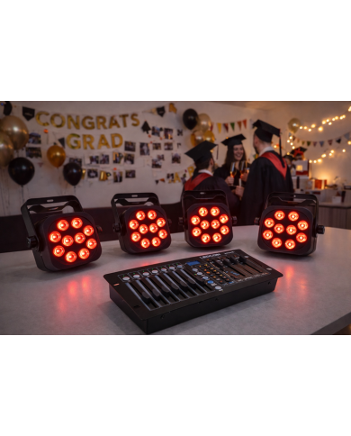 Impianto Luci Alta Potenza per Dj Set, Feste o Party anche UV