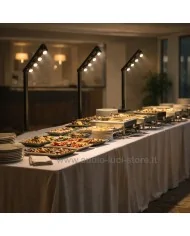 illuminare tavoli catering