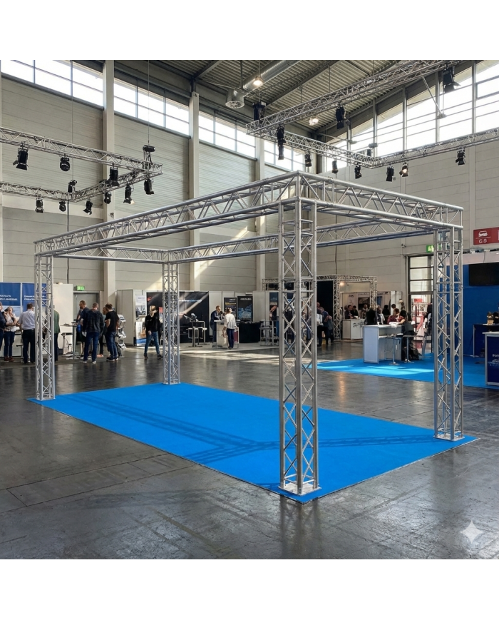 Stand Fieristico in americana di alluminio quadro lato 29: 7,0x3,0x3,5