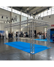 Stand Fieristico in americana di alluminio quadro lato 29: 7,0x3,0x3,5