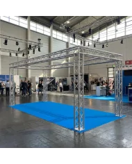 Stand Fieristico in americana di alluminio quadro lato 29: 7,0x3,0x3,5