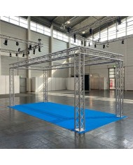 Stand Fieristico in americana di alluminio quadro lato 29: 7,0x3,0x3,5