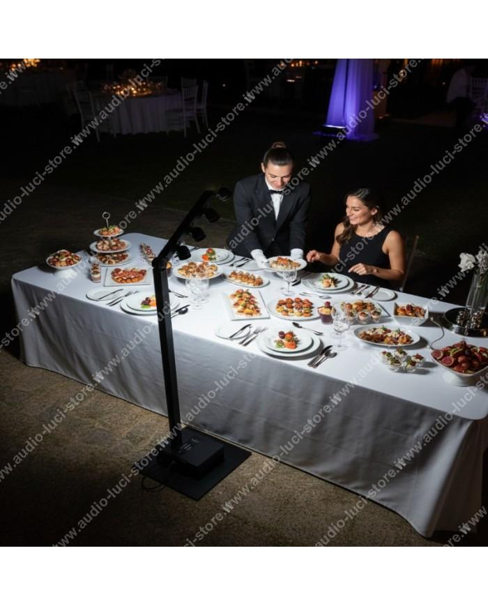 Faretti batteria su palo esposizione ad alta potenza IP65 per Catering