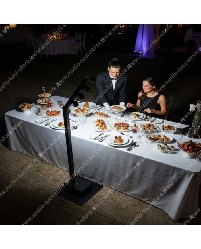 Faretti batteria su palo esposizione ad alta potenza IP65 per Catering