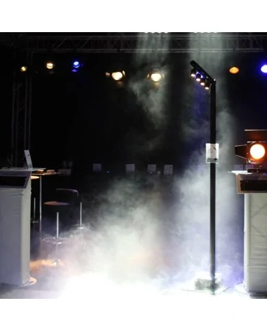 BT-AKKUPOLE Palo LED DMX Wireless a Batteria con proiettori 4x5W bianchi