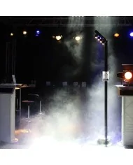 BT-AKKUPOLE Palo LED DMX Wireless a Batteria con proiettori 4x5W bianchi