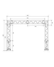 Traliccio americana alluminio per carichi fino a 250 kg: Mobile Dj Truss