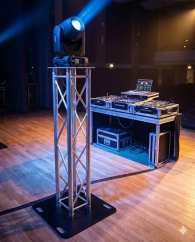 Tower Fiera / Stand + Americana 2 m + Base Pesante 800×800 + uso principale (luci/allestimenti)