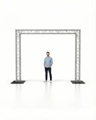 Portale per Arrivi o Esposizioni in Americana di Alluminio su basi