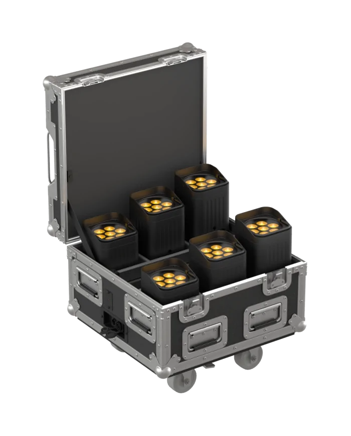 Baule da 6 fari a batteria per esterno Smartbat Plus Neo