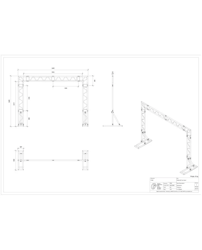Traliccio americana alluminio per carichi fino a 250 kg: Mobile Dj Truss